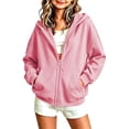 thumbnail image 2 of StSilkitty Zip up Hoodie for Boys Girls Long Sleeve Hooded Jacket Sweatshirts with Pockets Lightweight Casual Coats Size 3-13, 2 of 5