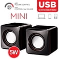 thumbnail image 2 of Escape - Mini Haut-Parleurs Stéréo USB avec Contrôle Sonore, 5 Watts, Noir, 2 of 2