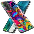 thumbnail image 2 of MUNDAZE Motorola Moto G Play 2021 Shockproof Clear Hybrid Protective Phone Case Neon Psychedelic Indie Hippie Indie King Cover, 2 of 5