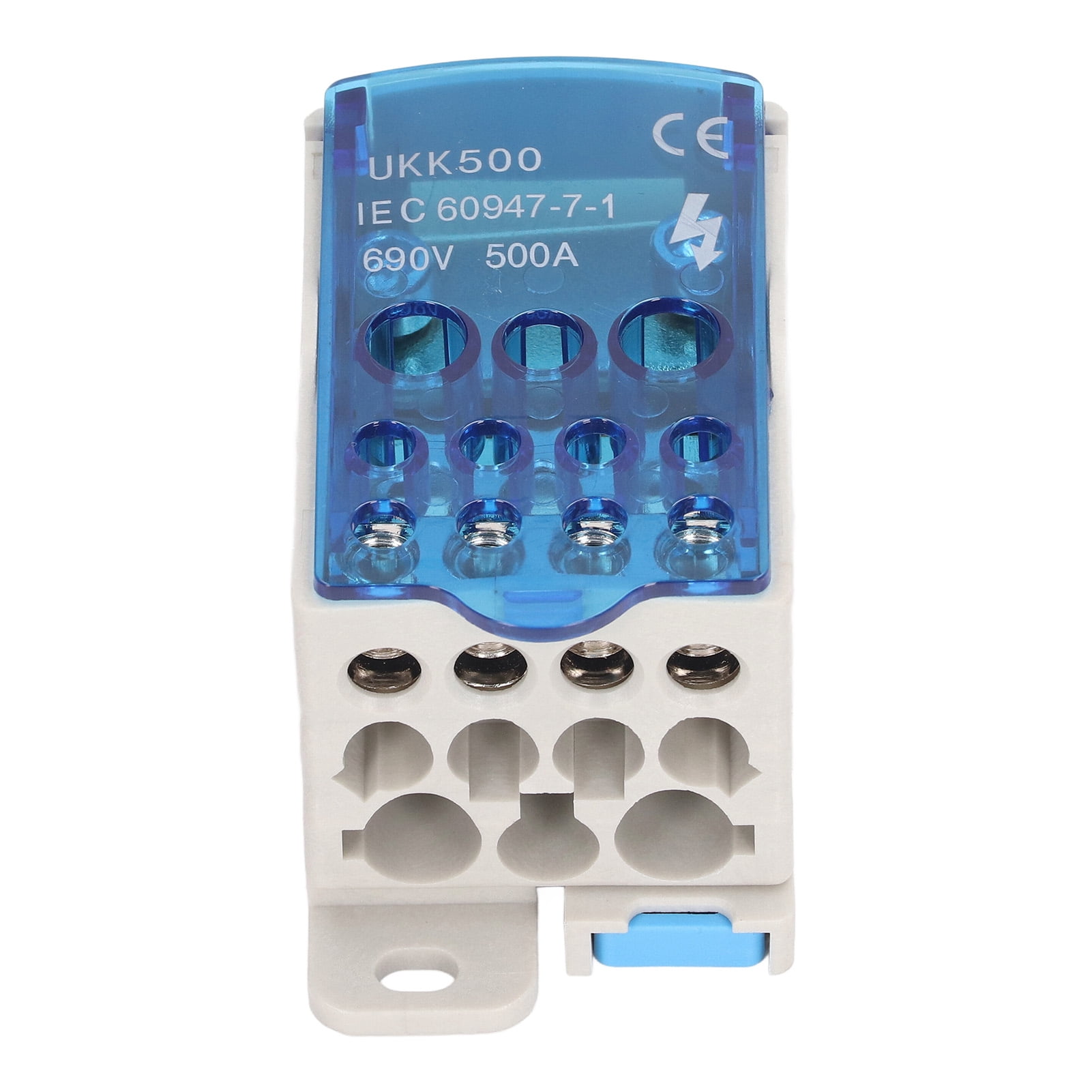 Terminal Distribution Box 500A 35mm DIN Rail Terminal Block Power Junction Box AC 690V