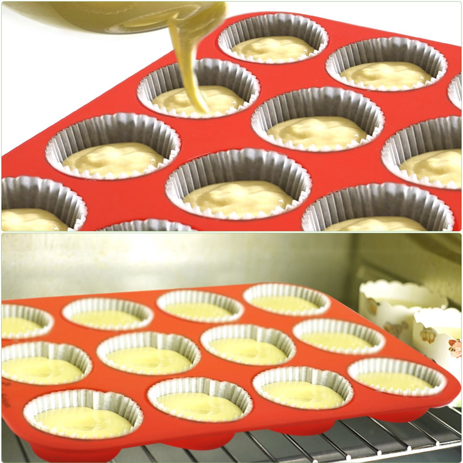NEW KitchenAid 12 Cups Mini Muffin Nonstick Pan - Muffins Holes 2” dia By  1”