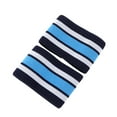 thumbnail image 2 of Cheers.US 2Pcs Webbing Elastic Strap Ankle Leg Trousers Bind Pants Band Adjustable Tricolor Striped Leggings with Elastic Band ​for Running Cycling Walking, 2 of 6