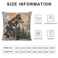 thumbnail image 5 of FUMJ Wolf Pillow Cover, Throw Pillow Cover for Sofa Bed Couch,Rustic Farmhouse Cabin Cushion Cover,Safari Animals Decorative Pillow Cover,Orange Gray, 5 of 5