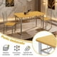 thumbnail image 4 of Comedor 4 Sillas con Mesa Rectangular de Madera y Estructura Metálica – Color Natural/Gris, 4 of 10