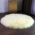 thumbnail image 2 of 2x Alfombra artificial Sunnimix mullida Rosa Cojín del asiento de piel de oveja artificial, 2 of 8