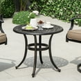 thumbnail image 4 of Gymax Table de Patio en Aluminium Coulé 24 Pieds' Table d'Appoint Ronde d'Extérieur Table Bistro à Café Antirouille, 4 of 10