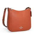 thumbnail image 3 of Coach Women's Ellie File Top Zip Crossbody Bag in Pebbled Leather (Deep Orange), 3 of 5