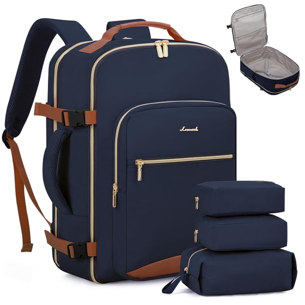 Mochila de viaje LOVEVOOK Carry on de 40 litros para hombre con cubos de embalaje