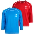 thumbnail image 2 of iXtreme Boys Rash Guard - 2 Pack Quick Dry UPF 50+ Sun Protection Swim Shirt for Boys (4-18), 2 of 7