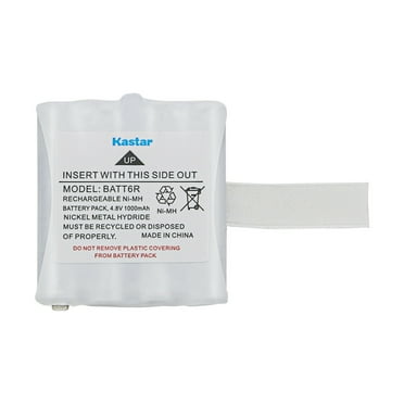 Kastar 1-Pack BATT6R Battery 4.8V 1000mAh Replacement for Midland LXT365, LXT376, LXT380, LXT380VP3, LXT385, LXT385VP3, LXT-410, LXT-420, LXT-435, LXT-440, LXT-460, LXT-480, LXT-490, LXT-490VP3