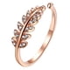 thumbnail image 3 of Xihbxyly Anillo de Hoja de Diamante, Joya con Diseño de Apertura Único, Accesorio de Cobre de Moda, Muestra Tu Individualidad, Perfecto para Fiestas, Ocasiones Especiales, Regalo para Amigos., 3 of 3