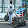 thumbnail image 4 of Transemion Fiber Stackable Tote Bag Set Waterproof Luggage Organizer Multi-size Easy To Travel Storage Bag Green camouflage Large size, 4 of 6