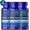 3 Pack - Puritan's Pride Dhea 100 Mg-60 Capsules, 60 Count
