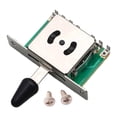 thumbnail image 3 of Fiocias Pickup Selector Switch Electric Guitar Accessory Pickup Lever Switch Replacement Part Musical Instrument Attachment Component With Screws Mounting Hardware Quiet Switching Black 5 Way, 3 of 8