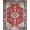 Red Ivory Navy, Pattern 8, variant on ODIKA 8'x10' Washable Area Rug Boho Vintage Inspired Medallion With Floral Scroll And Border for Living Room, Under Sectional, Family , Durable, Non-Slip