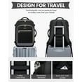 thumbnail image 3 of Lovevook Backpack Men Women, 40L Expandable Carry On Backpack Set Airline Approved, Larger Waterproof Suitcase Weekender Overnight Bag TSA Friendly, 3 of 8