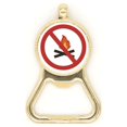 thumbnail image 1 of Logo no quema de fuegos Botellas de cerveza, abrelatas de acero inoxidable., 1 of 3