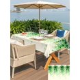thumbnail image 5 of Outdoor Tablecloth with Umbrella Hole for Patio/Picnic/Party/Camping, Spring Green Leaves Waterproof Table Cloth Rectangle Table Cover Washable, Watercolor Vintage Vines Botanical (54"x 80"), 5 of 8