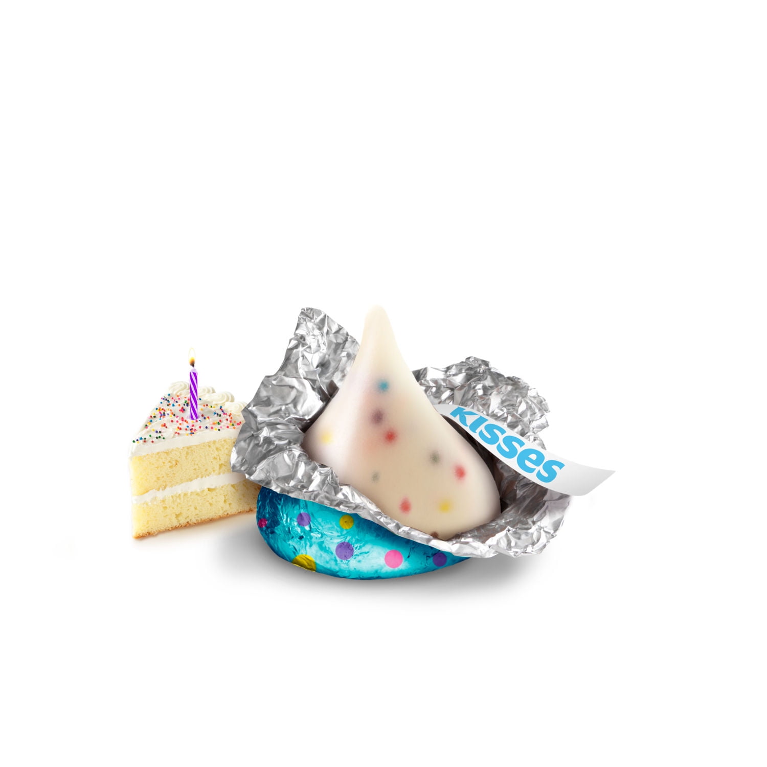 Hershey's Kisses Birthday Cake Flavored Candy, Share Pack 10 oz