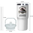 thumbnail image 2 of 30 oz Mamasaurus Tumbler with Handle and Flip Straw, Don''t Mess with Mamasaurus You''ll Get Jurasskicked, Coffee Mug Water Bottle Stainless Steel Cup, Mothers Day Christmas Birthday Gift, 2 of 6