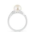 thumbnail image 2 of ANGARA South Sea Cultured Pearl Ring with Wing Motifs in 14K White Gold for Women | June Birthstone, Birthday, Anniversary, Jewelry Gift for Women | Pearl Ring, 2 of 8