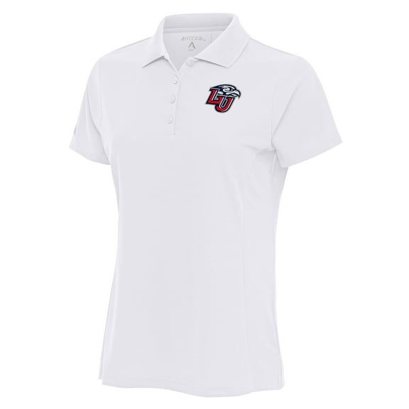 Women's Antigua White Liberty Flames Legacy Pique Polo