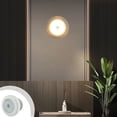 thumbnail image 1 of Motion Sensor Wall Lamp - Battery Powered LED Closet Light, White Plastic Wardrobe Lighting with Magnetic Mount, Auto On/Off for Ceiling & Dark Spaces (8x8cm), 1 of 9