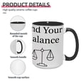 thumbnail image 4 of "Find Your Balance" 15oz Inspirational Ceramic Mug - Elegant & Durable Drinkware for the Balanced Life Seeker, 4 of 8