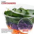thumbnail image 5 of Stock Your Home 48oz Clear Plastic Salad Bowls with Lids Disposable (50 Pack) Large Takeout Container with Snap on Lid for Fruit Salads, Quinoa, Lunch and Meal Prep, Acai Bowl, To-Go Party Containers, 5 of 7
