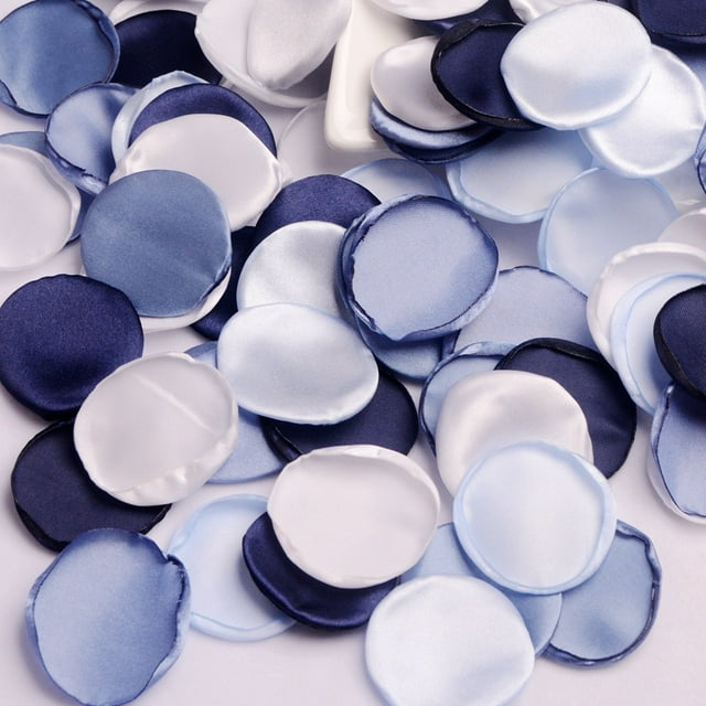 Nvzi 400 piezas de pétalos de rosa de seda, pétalos de rosa polvorientos, flores de boda, cestas para niñas,despedida de soltera, decoración romántica nocturna (juego de colores mezclados D)
