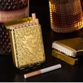 thumbnail image 4 of LAICAIW Three Open Alloy Cigarette Case Peaky Blinders Creative 3-Sided Carved Ultra-Thin Case Classical European, for Regular Size Cigarettes Personalized Bronze, 4 of 6