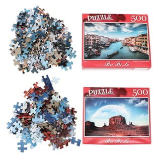 2 Sets of Household Sublimation Puzzles Graffitti Kids Puzzles Children DIY  Blank Jigsaws 