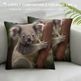 Chilfamy Koala Bear Tree Pillow Cushion Covers for Sofa Couch Bedroom
