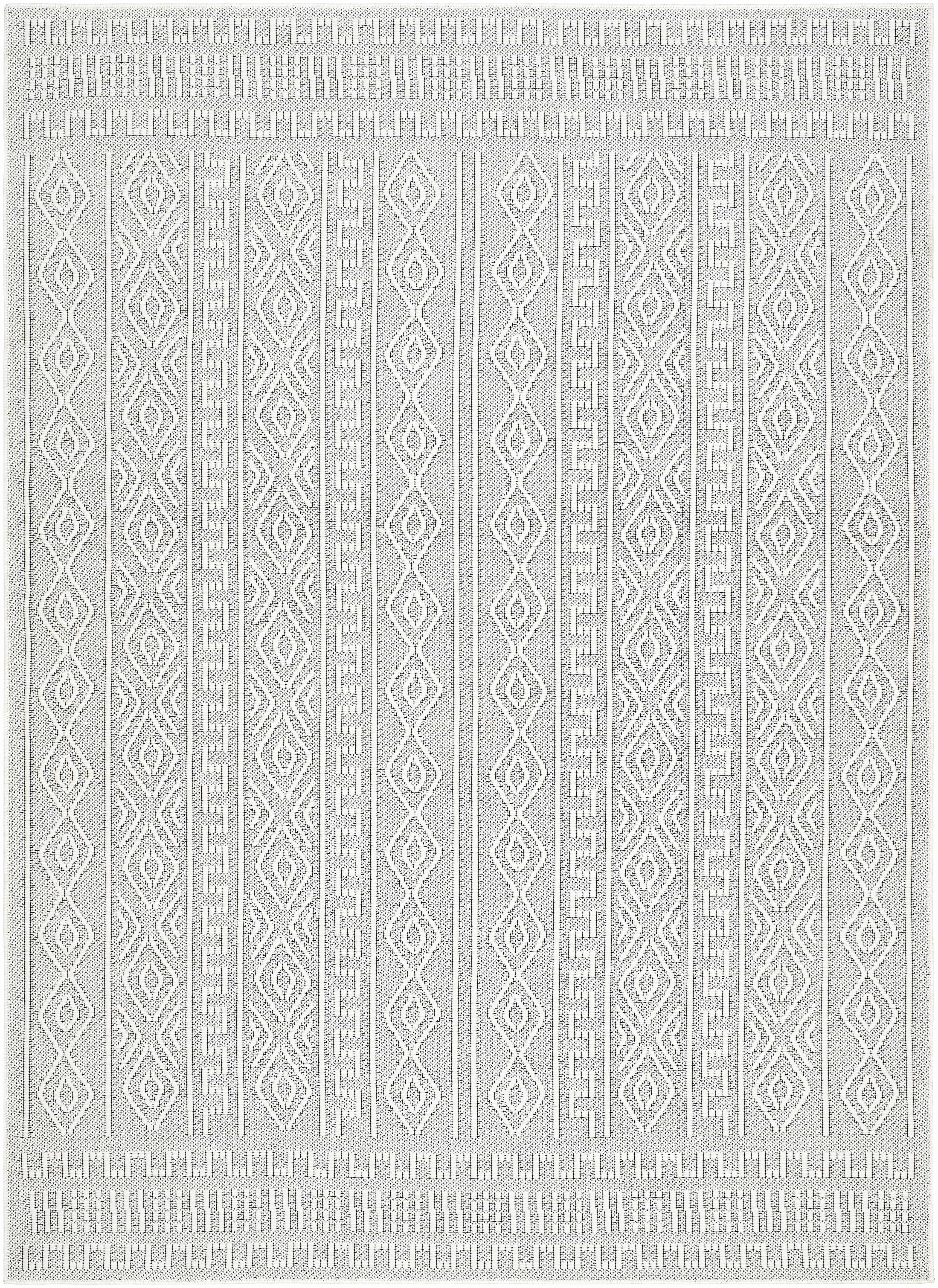 Hauteloom Nuela Living Room, Bedroom Patio Outdoor Area Rug - Farmhouse - 7'10" x 10'
