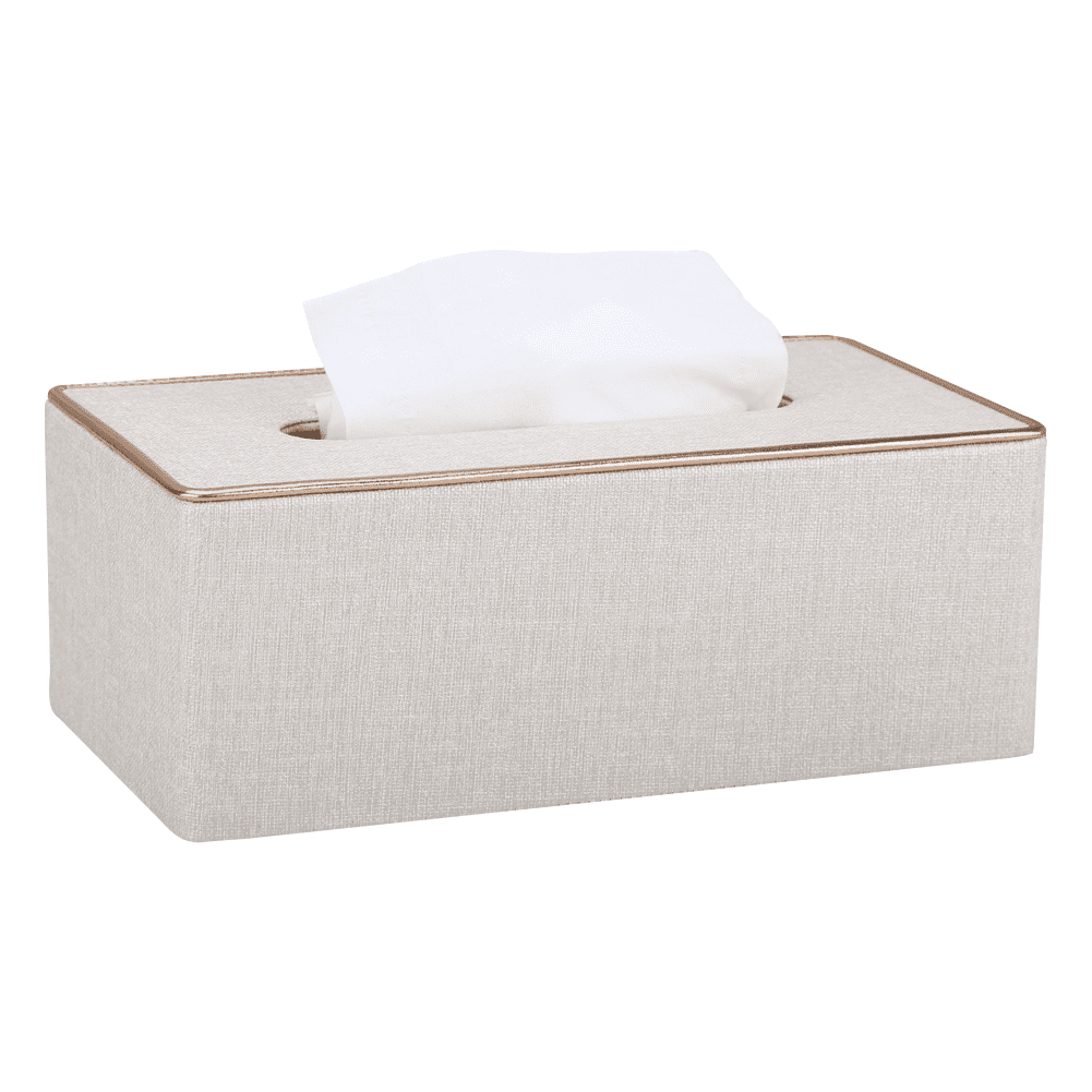KINGFOM Tissue Box Cover, Leather Rectangular Toilet Paper Holder ...