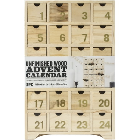 Wood Advent Calendar 7 12 X11 X2 Walmart Canada