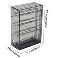thumbnail image 7 of Segolike Jewelry Organizer Showing Rack Large Capacity Dustproof Multifunction Display Stand Earring Holder for Store Home Decor Black, 7 of 7