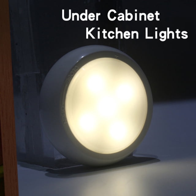 Yeacher 6 Pcs RGBW 11LEDs Lumières sous Armoire avec 2 Contrôleurs 3 * AAA Cellule Opérée