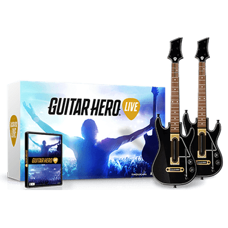 PS3 Guitar Hero Live 2 Pack Bundle With Game (Best Guitar Games For Android)