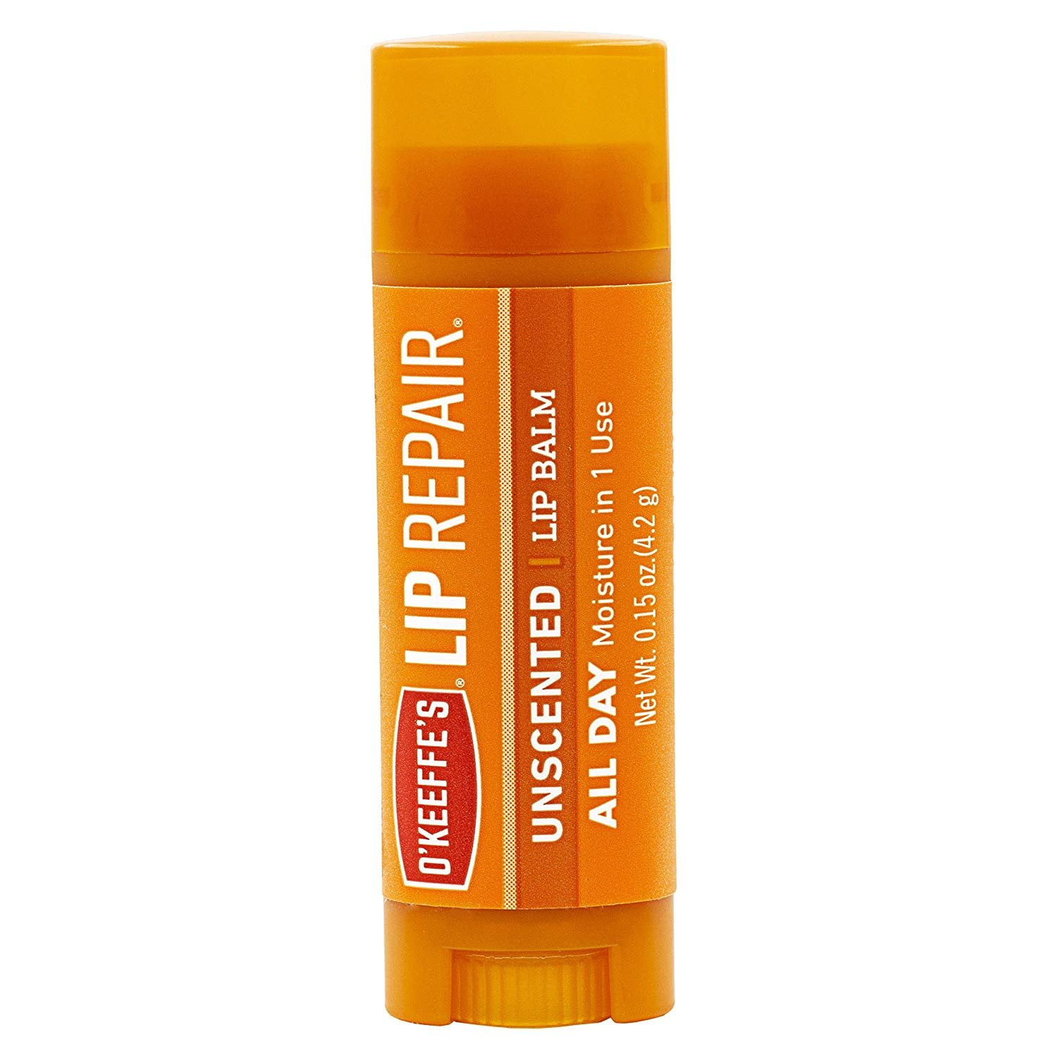 O'Keeffe's Unscented Lip Repair Lip Balm for Dry, Cracked Lips, Stick