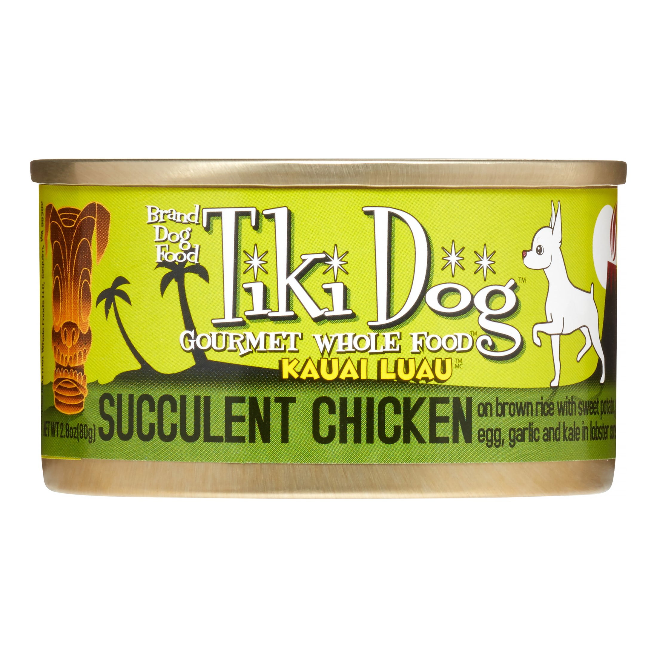 Tiki Dog Kauai Luau Succulent Chicken Wet Dog Food, 2.8 oz, 12 Ct