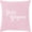 Pale Pink, White / Humnoke, variant on Boutique Rugs Humnoke Throw Pillow