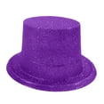 thumbnail image 2 of Prolriy Green Top Hat Irish for Women Irish 4 St. Day Hat Wide Brim Hats Green Hat St Patricks Day Hat Purple1, 2 of 4