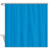 Water Repellent Modern Bathroom Shower Curtain Liner Neon Blue Color 70x72 Size