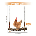 thumbnail image 2 of 4 Pack Chicken Bird Swing,Natural Wooden Swing Toys,Wood Stand for Chick,Safe Chicken Coop Accessories for Bird,Parrot, 2 of 6
