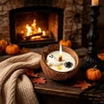 thumbnail image 5 of SLYNSHome Halloween Aromatherapy Candle, Coconut Shell Wax Scented Candle With Ghost Spider Pumpkin Figurines, Creative Gift For Holiday Home Decor Display,White, 5 of 6