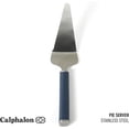 thumbnail image 2 of Calphalon Edge Pie Server, Kitchen Cake Server, Baking Server Tool, Stainless Steel Pie Server with Serrated Edge, Cake and Dessert Cutter for Clean Slicing (Navy Blue), 2 of 2