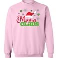 thumbnail image 2 of Inktastic Mama Claus with Christmas Santa Hat and Snowflakes Adult Sweatshirt, 2 of 4