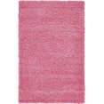 thumbnail image 1 of Unique Loom Solo Solid Shag Collection Area Modern Plush Rug Lush & Soft, 3' 3 x 5' 3 Rectangular, Bubblegum Pink, 1 of 2