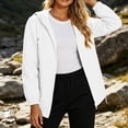 thumbnail image 5 of WRKEKC Windbreaker Jackets for Women Solid Color Long Sleeve Zip Up Hooded Waterproof Windproof Rain Coat with Pockets, 5 of 6
